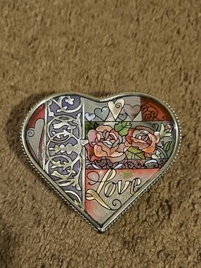 Amia Heart Shaped Decorative Trinket Dish